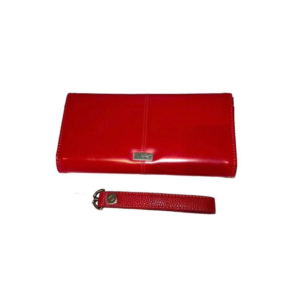 Jewell Red Jewelled And Fabulous Tri-Fold  Clutch Wallet